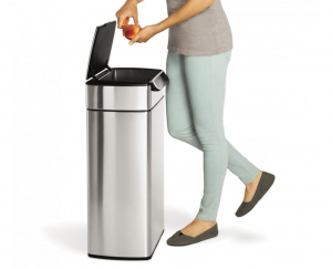 SimpleHuman CW2014 érintő nyitású rozsdamentes szemetes (40 liter)